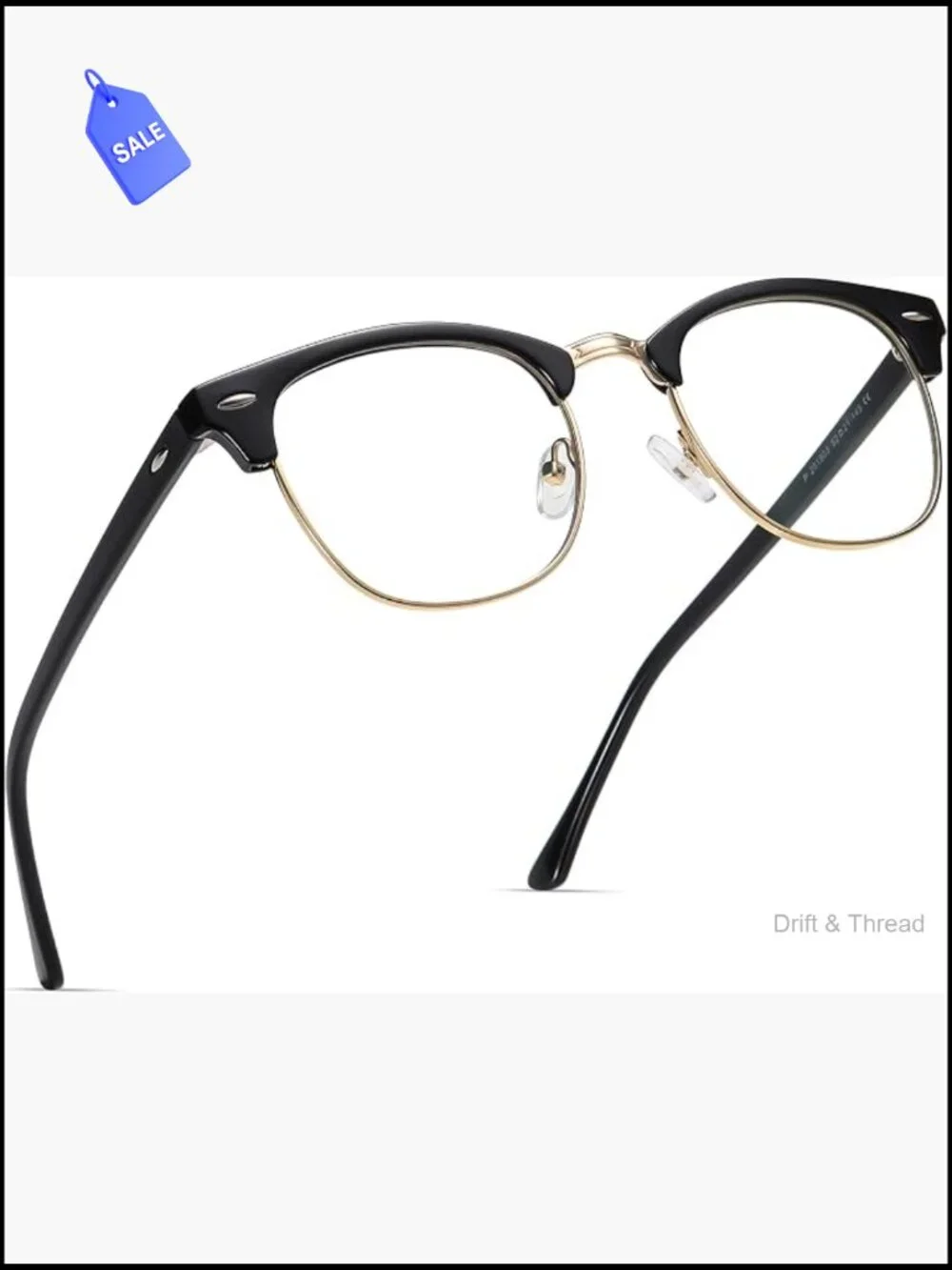 Blue Light Blocking Glasses Half Frame Anti Eyestrain Computer Gaming Glasses